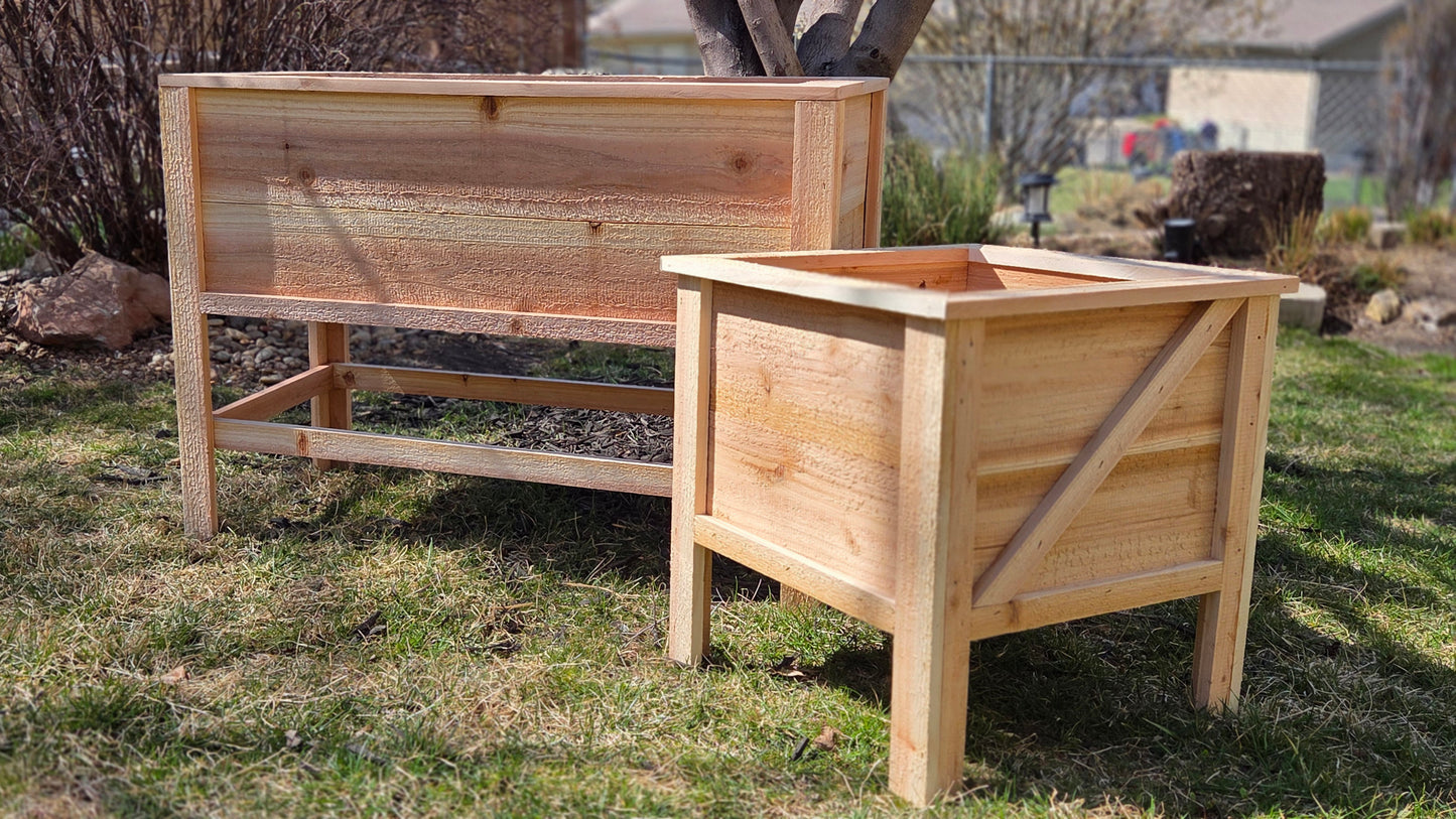 Cedar Garden Planters