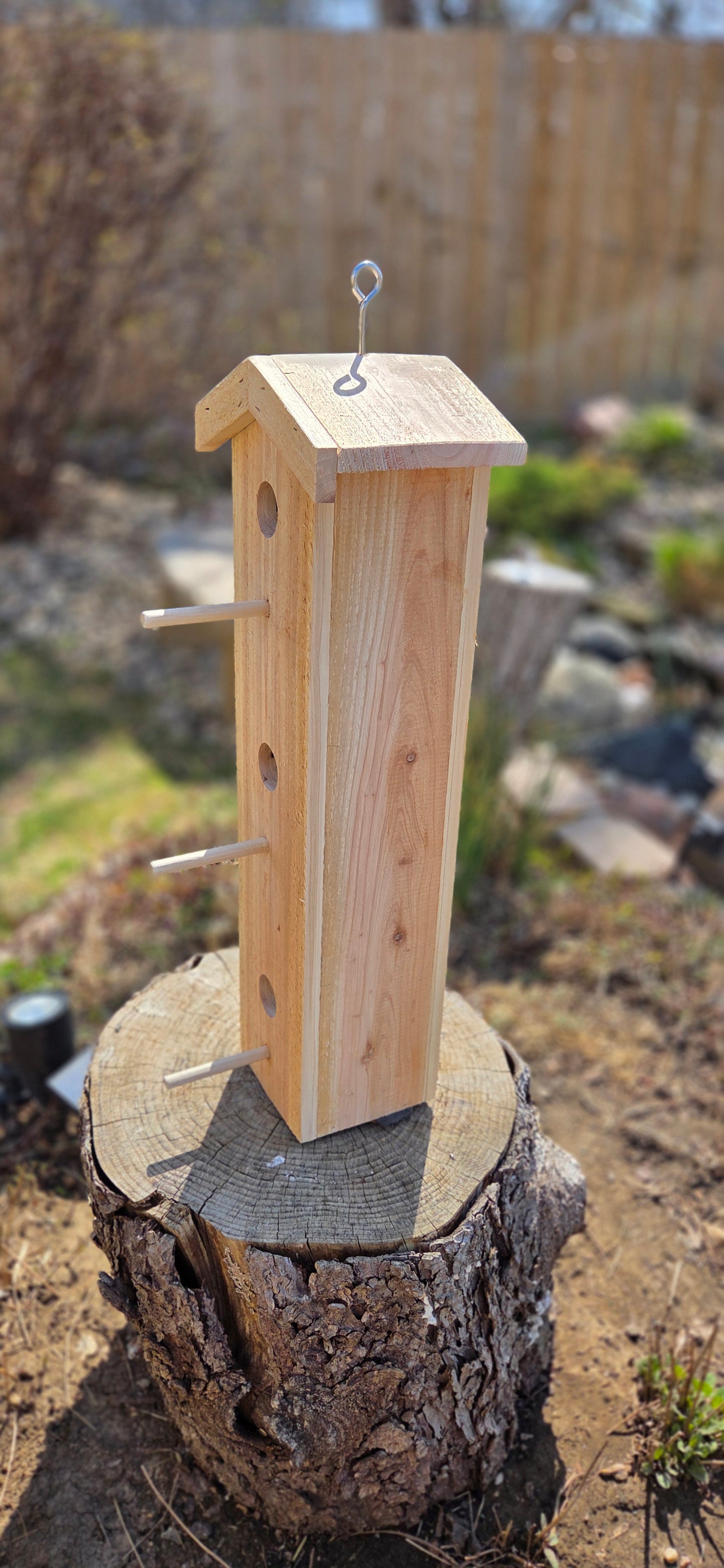 Tall Boy 3 Level Birdhouse